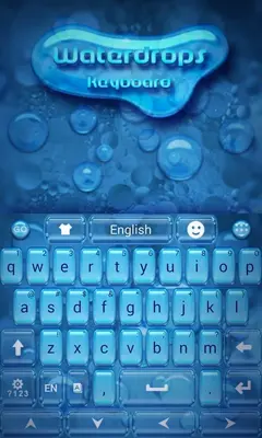 Waterdrops Keyboard android App screenshot 0