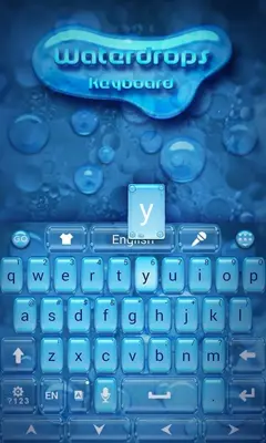 Waterdrops Keyboard android App screenshot 2